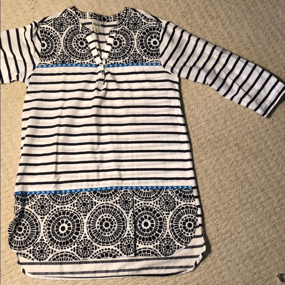 Hatley tunic navy white light blue